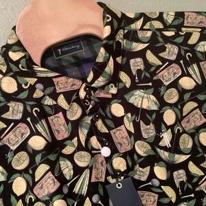 William Murray Lemmon Life Button Down Sort Sleeve Golf Shirt XXL